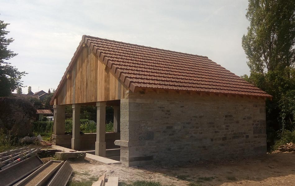 Lavoir de Veronnes - Association Sentiers, Dijon, chantiers d'insertion professionnel