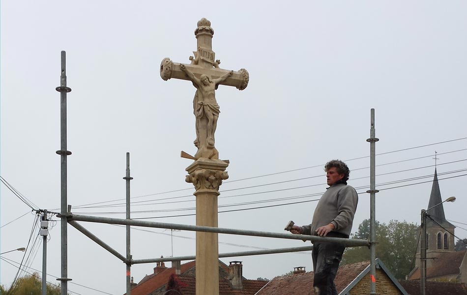 Calvaire - Association Sentiers, Dijon, chantiers d'insertion professionnel